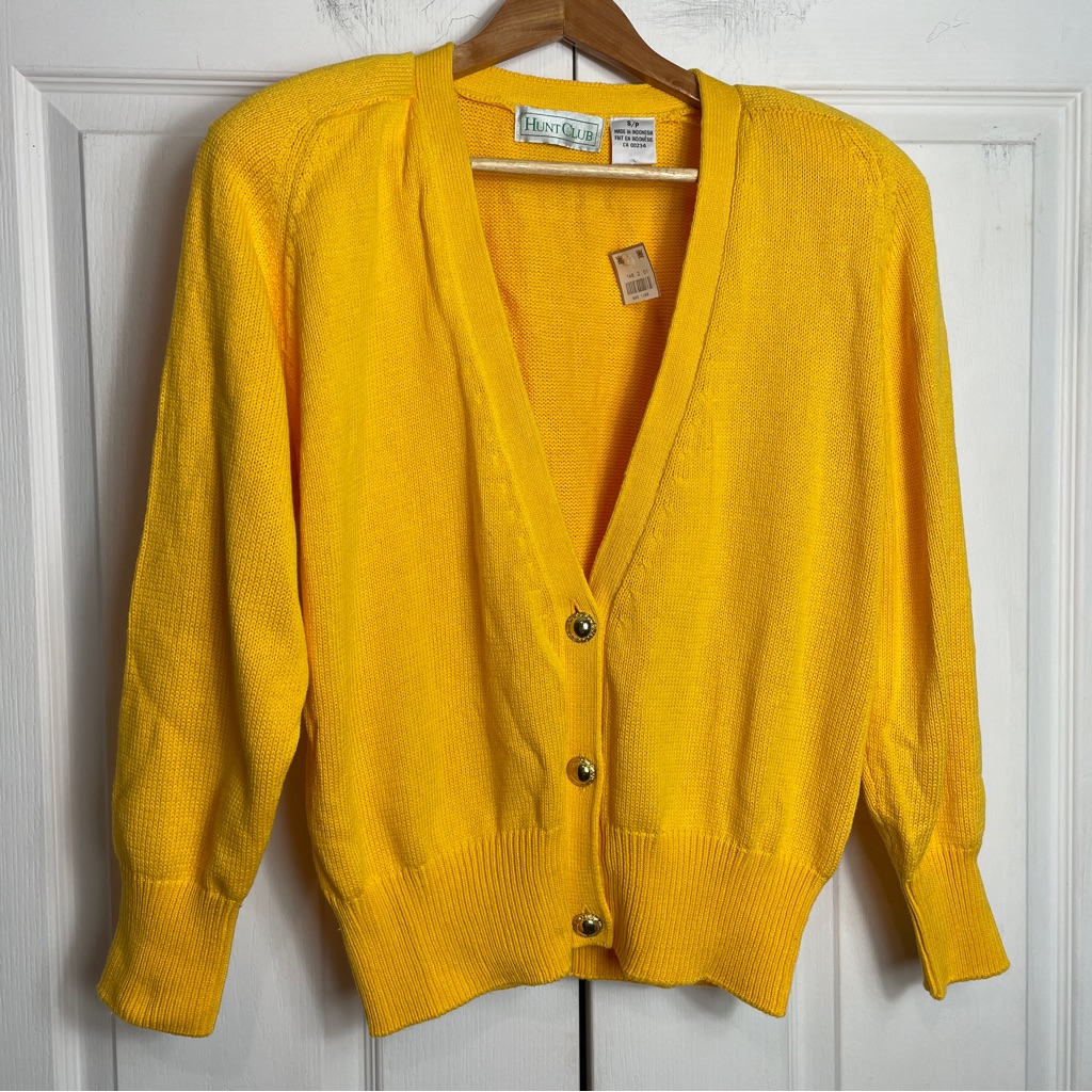 Retro Cotton Cardigan Nwt